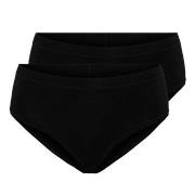 Pierre Robert Truser Cotton Brief Wmn Svart bomull Large Dame