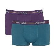 Sloggi 2P For Men Start Hip Lilla/Turkis bomull XX-Large Herre