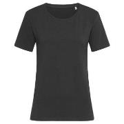 Stedman Claire Relaxed Women Crew Neck Svart ringspunnet bomull Medium...