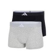 adidas 2P Active Flex Cotton Body Trunk Svart/Grå bomull Small Herre