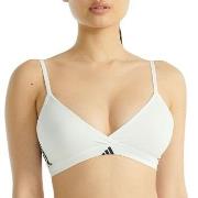 adidas BH Sport Active 3 Stripes Triangle Bralette Hvit bomull XX-Larg...