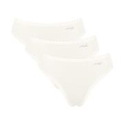 Sloggi Truser 3P GO Crush High Leg Briefs Elfenben bomull X-Large Dame