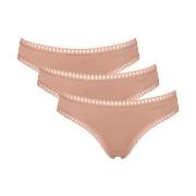 Sloggi Truser 3P GO Crush Mini Briefs Lysbrun  bomull X-Large Dame