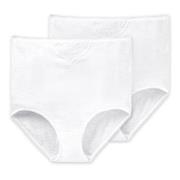 Schiesser Truser 2P Essentials Cotton Maxi Embroidery Hvit bomull 3XL ...