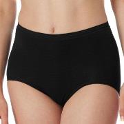 Schiesser Truser Luxury Maxi Svart bomull 4XL Dame