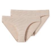 Schiesser Truser 2P Modal Essentials Tai Briefs Beige X-Large Dame