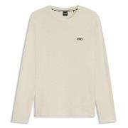 BOSS Waffle Sweatshirt Offwhite X-Large Herre