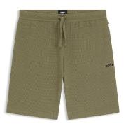 BOSS Waffle Nightwear Shorts Lysegrønn Medium Herre