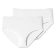 Schiesser Truser 2P 95-5 Organic Cotton Midi Briefs Hvit bomull Large ...