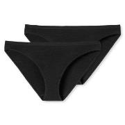 Schiesser Truser 2P 95-5 Organic Cotton Mini Briefs Svart bomull 3XL D...