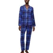 Triumph Boyfriend Long Sleeved Pyjama Set Mørkblå bomull 40 Dame