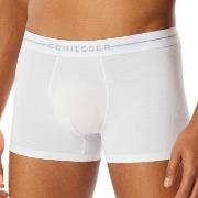 Schiesser 2P Cotton Flex Trunks Hvit bomull 3XL Herre