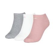 Calvin Klein Strømper 3P Sneaker Socks For Women Rosa/Grå Str 35/38 Da...