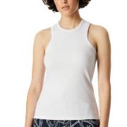 Schiesser Double Rib Tank Top Hvit bomull X-Small Dame