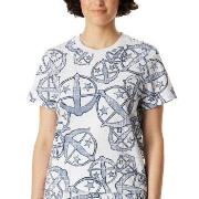 Schiesser Mix and Relax Short Sleeve Shirt Hvit Mønster bomull XX-Larg...