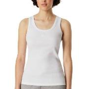 Schiesser Rib Tank Top Hvit bomull Medium Dame