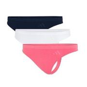 adidas Truser 3P Sport Active Seamless Low Rise Thongs Rosa/Hvit polya...