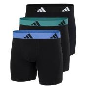 adidas 3P Active Flex Cotton Boxer Brief Svart/Grønn bomull Small Herr...