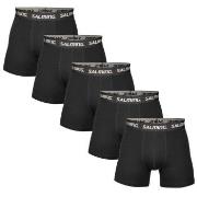 Salming 5P Soft Cotton Boxers With Logo Svart bomull XX-Large Herre