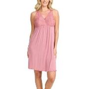 Damella Louise Nightdress Without Sleeves Rosa viskose Large Dame