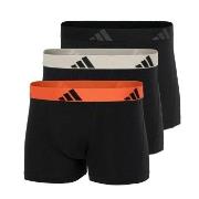 adidas 3P Active Flex Cotton Trunk Oransje/Svart bomull Small Herre