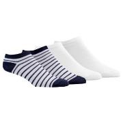 Damella Strømper 4P Ankle Socks Hvit/Marine Str 35/38 Dame