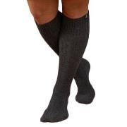 Trofe Cotton Knee High Sock Strømper 2P Grå Str 35/38 Dame