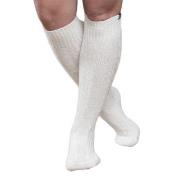 Trofe Cotton Knee High Sock Strømper 2P Hvit Str 39/42 Dame