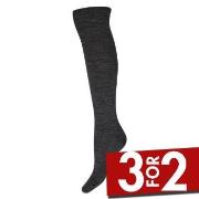Decoy Strømper Doubleface Knee-high Socks Grå Str 37/39 Dame