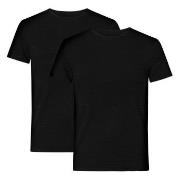 Resteröds 2P Organic Cotton Crew Neck Svart økologisk bomull 2XL Herre