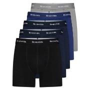 Resteröds 5P Kalle Bamboo Boxer Svart/Blå Small Herre