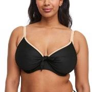 Swegmark Bahamas Bikini Underwire Bra Svart m Beige D 75 Dame