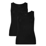 Bamboo basics 2P Anna Knitted Singlet Svart X-Large Dame