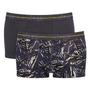 Sloggi 2P For Men Start Hip Gråmelerad bomull Small Herre