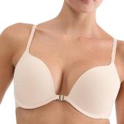 Triumph BH Pure Micro Push Up Bra With Front Closure Beige B 75 Dame