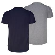 Levis 2P Base Crew Neck T-shirt Marine/Grå bomull Large Herre
