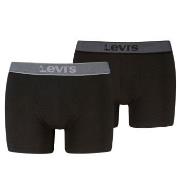 Levis 2P Men Twill Boxer Brief Svart/Grå bomull X-Large Herre
