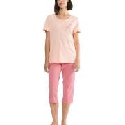 Triumph PK 02 Capri Pyjama Set Rosa bomull 40 Dame