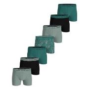 Björn Borg 7P Cotton Stretch Boxer Svart/Grønn bomull Large Herre