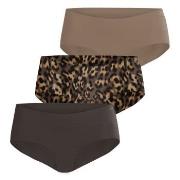 Björn Borg Truser 3P Invisible Hipster Brun mønstret Medium Dame
