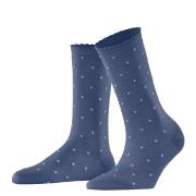 Falke Strømper Spike Dot Women Socks Mørkblå bomull Str 35/38 Dame