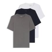 BOSS 3P Bamboo RN T-Shirt Svart/Hvit Bambus Medium Herre