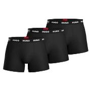 HUGO 3P Triplet Boxer Brief Svart/Hvit bomull Large Herre