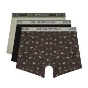 Armani Logo Boxer With Long Leg 3P Mixed bomull Large Herre