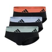 adidas 3P Active Flex Cotton Brief Svart/Oransje bomull Medium Herre