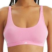 adidas BH Sport Active Essentials 3 Stripes Bralette Rosa bomull Small...