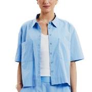 Bread and Boxers Poplin Shirt Lysblå økologisk bomull Small Dame