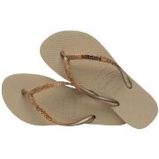 Havaianas Slim Glitter II Gull Str 41/42 Dame