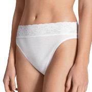 Calida Truser Lycraspitze Slip Hvit 001 bomull 36-38 Dame