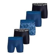 Björn Borg 5P Sports Microfiber Boxer Trunks Blå polyester Medium Herr...